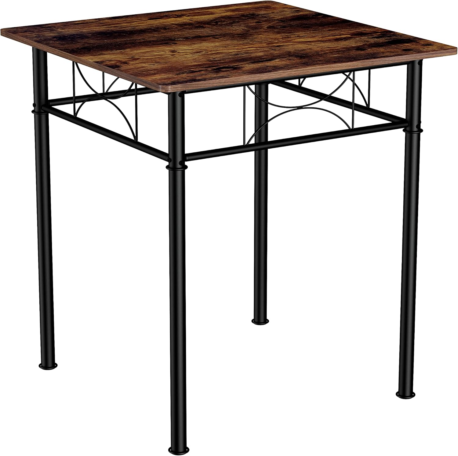 JOIN IRON 3-Piece Kitchen Dining Room Table Set for Small Spaces,Iron Wood Square Table with 2 Chairs for Kitchen Dining Room Furniture - Image 6